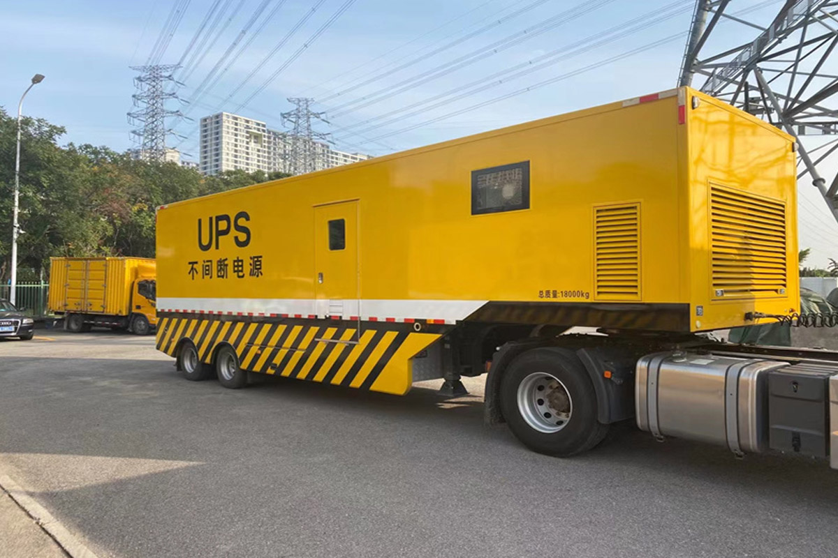 青岛发电机租赁施工现场